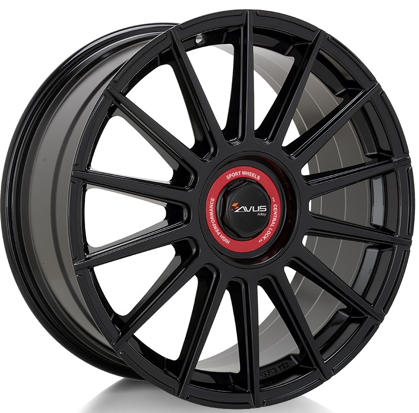 AVUS AC-M09 ZWART ROOD 1000000447590